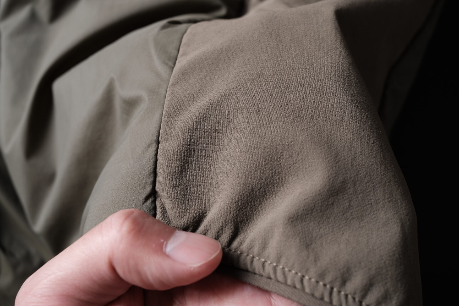 NORRONA femund thermo60 Zip Hoodの脇下の素材