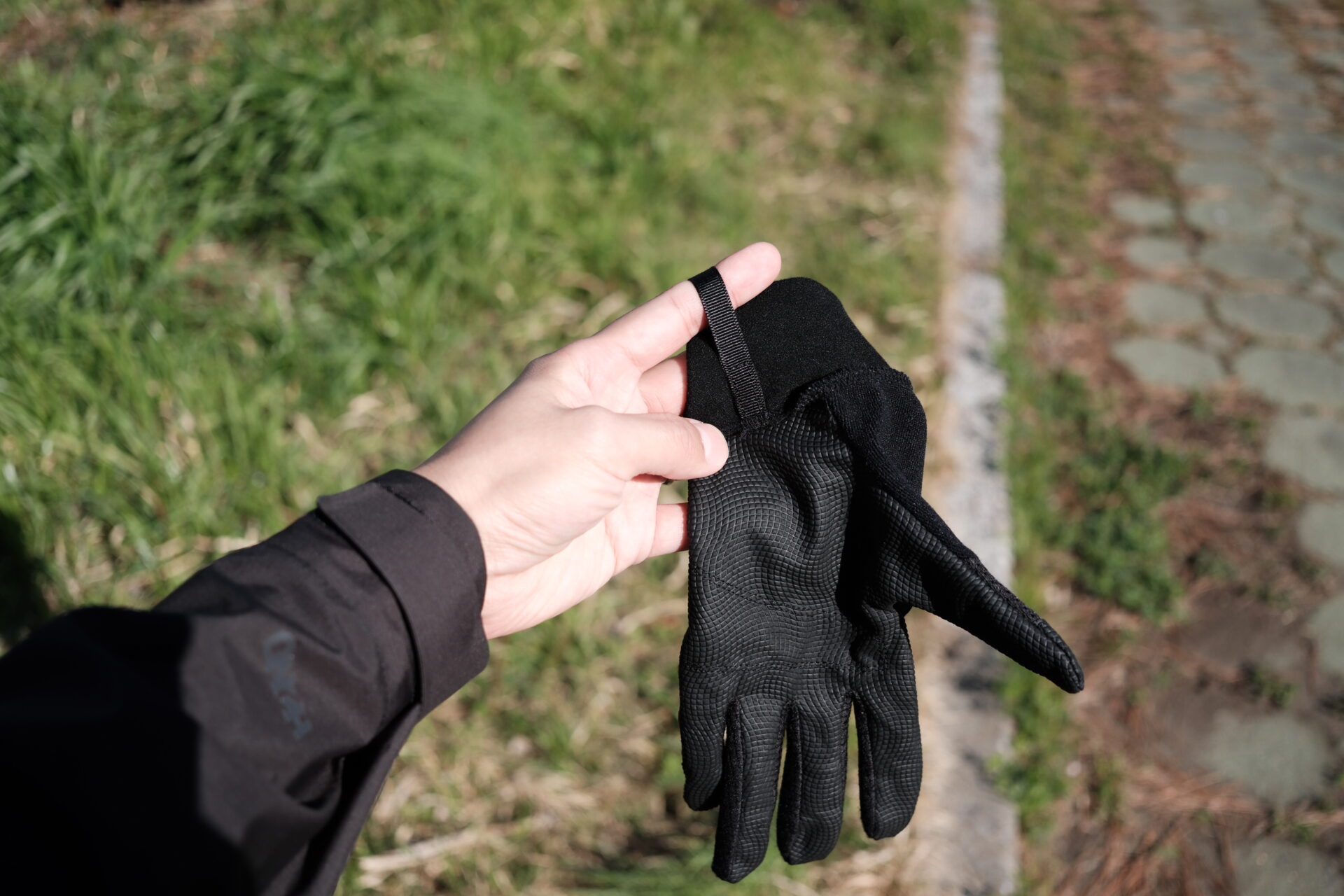 STATIC ADRIFT WORK GLOVEのカラビナループ