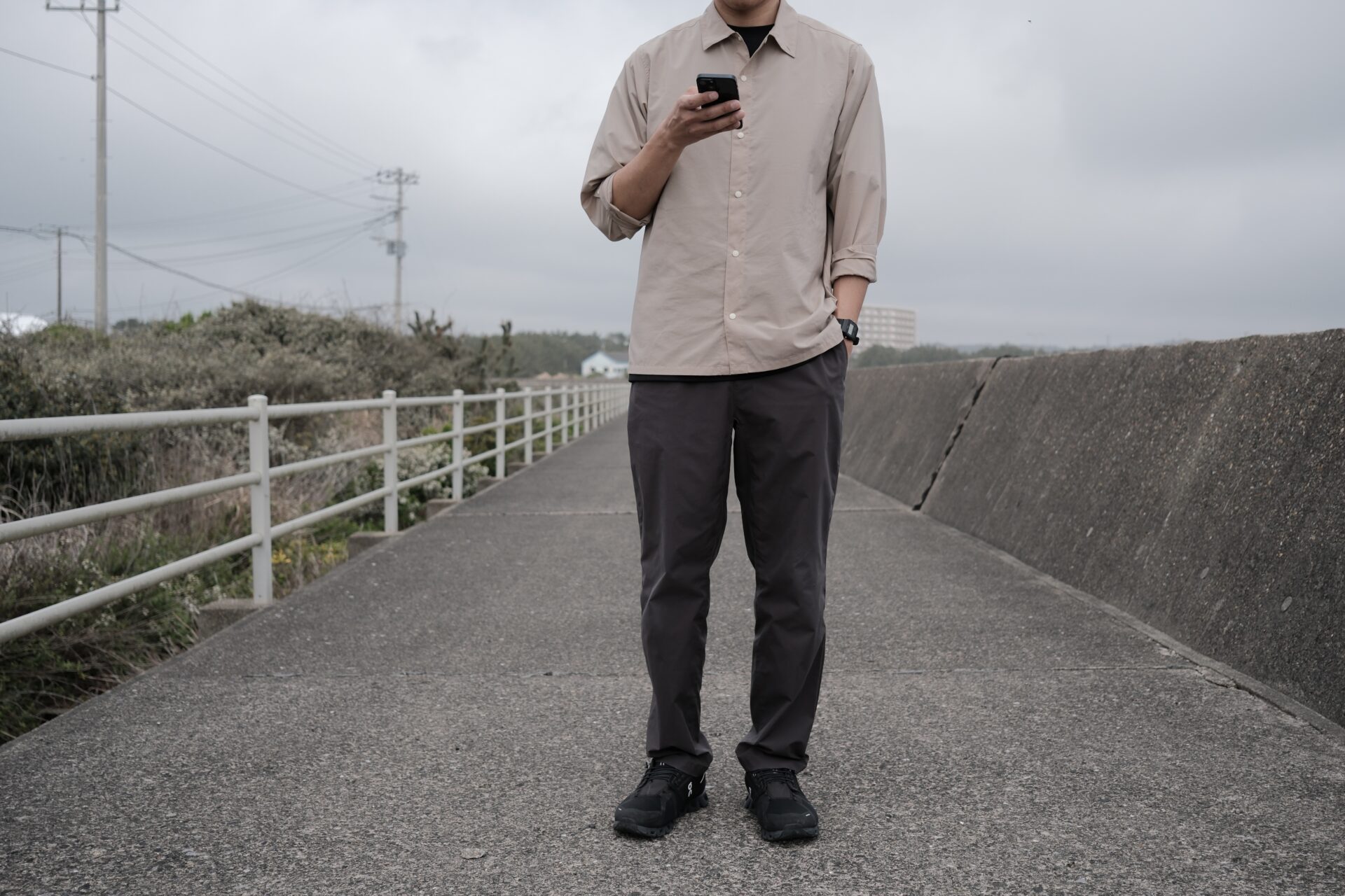 STATIC DRIFTER LT PANTSのコーデ正面