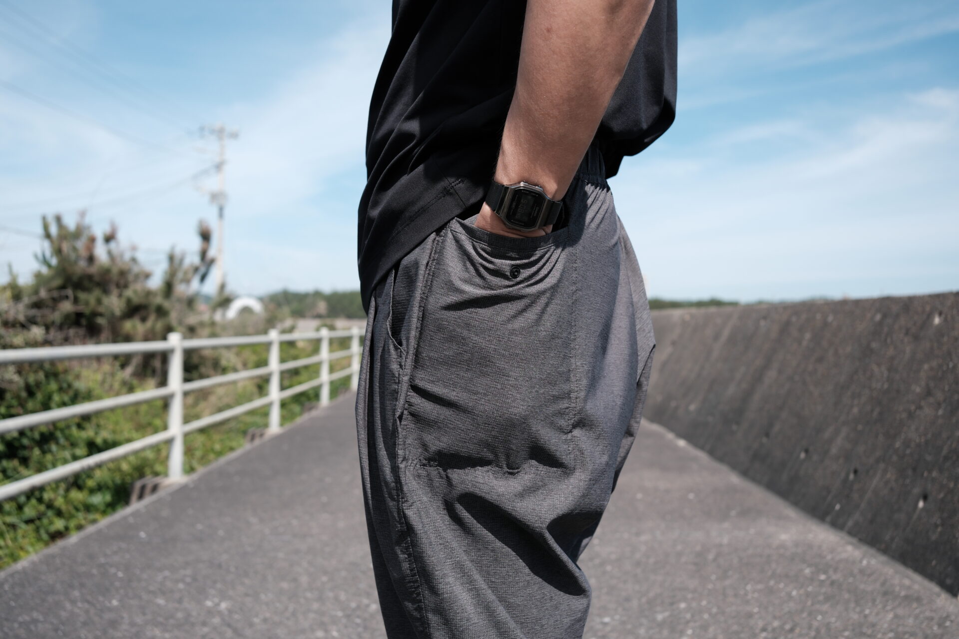 山と道 Light 5-Pocket Wide Pants　左後ろのポケット